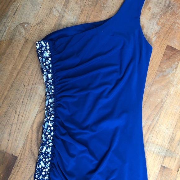 City Triangles Bodycon Club Dress Prom 1-Shoulder - Picture 2 of 9